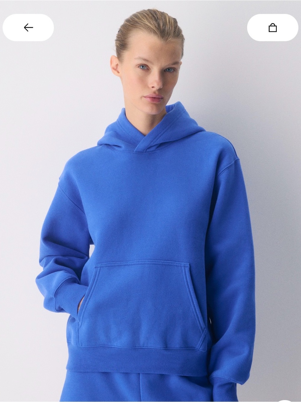 Aritzia Perfect Fit Hoodie - Jazz Blue